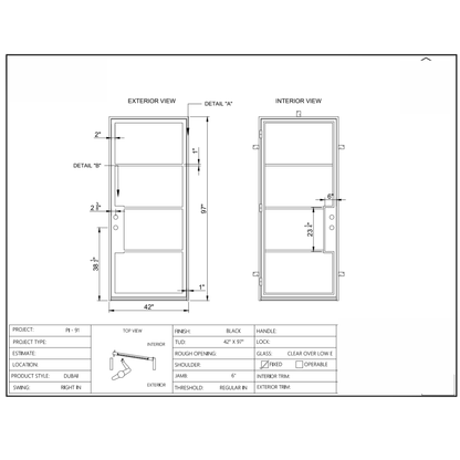 DUBAI SINGLE- READY TO SHIP- 42"× 97"