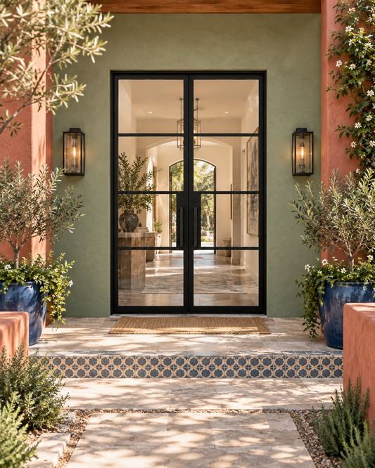 Dubai Double Steel Door — 62"×96.5" | Ships Now