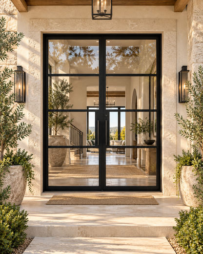 Dubai Double Steel Door — 74"×97" | Ships Now