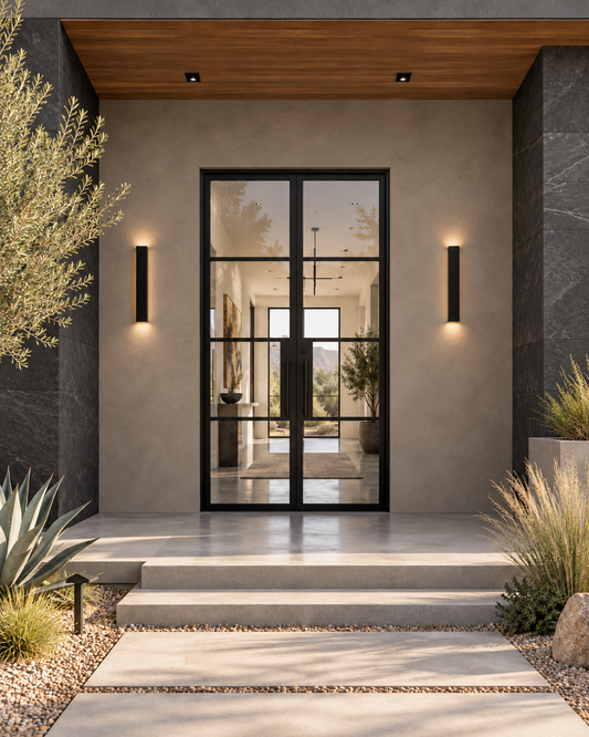 Dubai Double Steel Door — 62"×97" | Ships Now