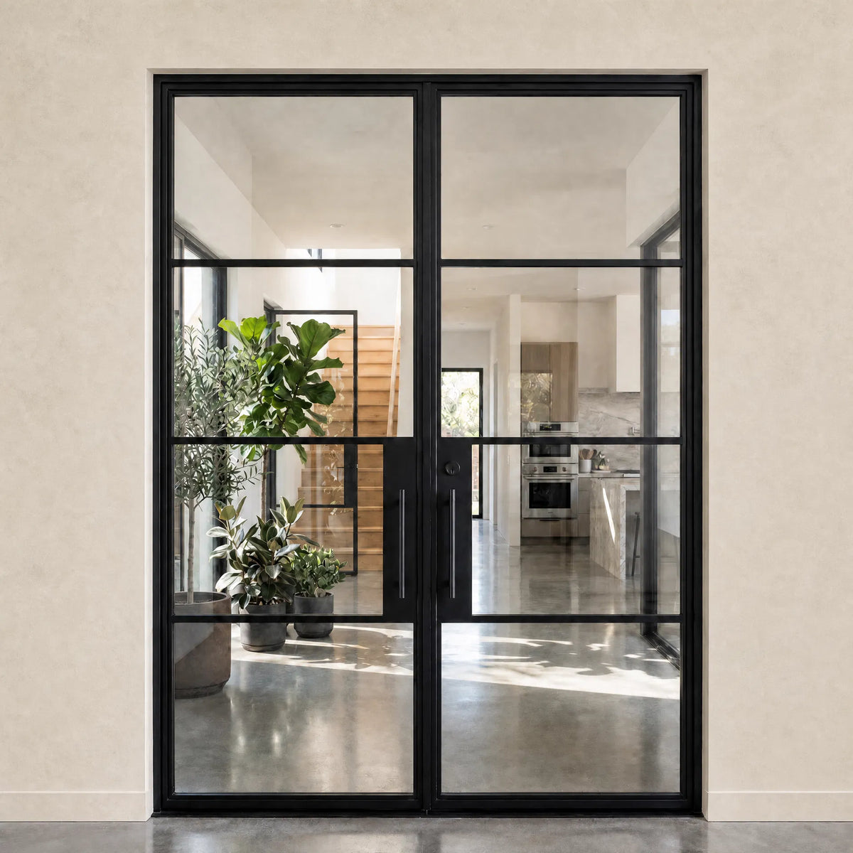 Dubai Double Steel Door — 62"×96.5" | Ships Now